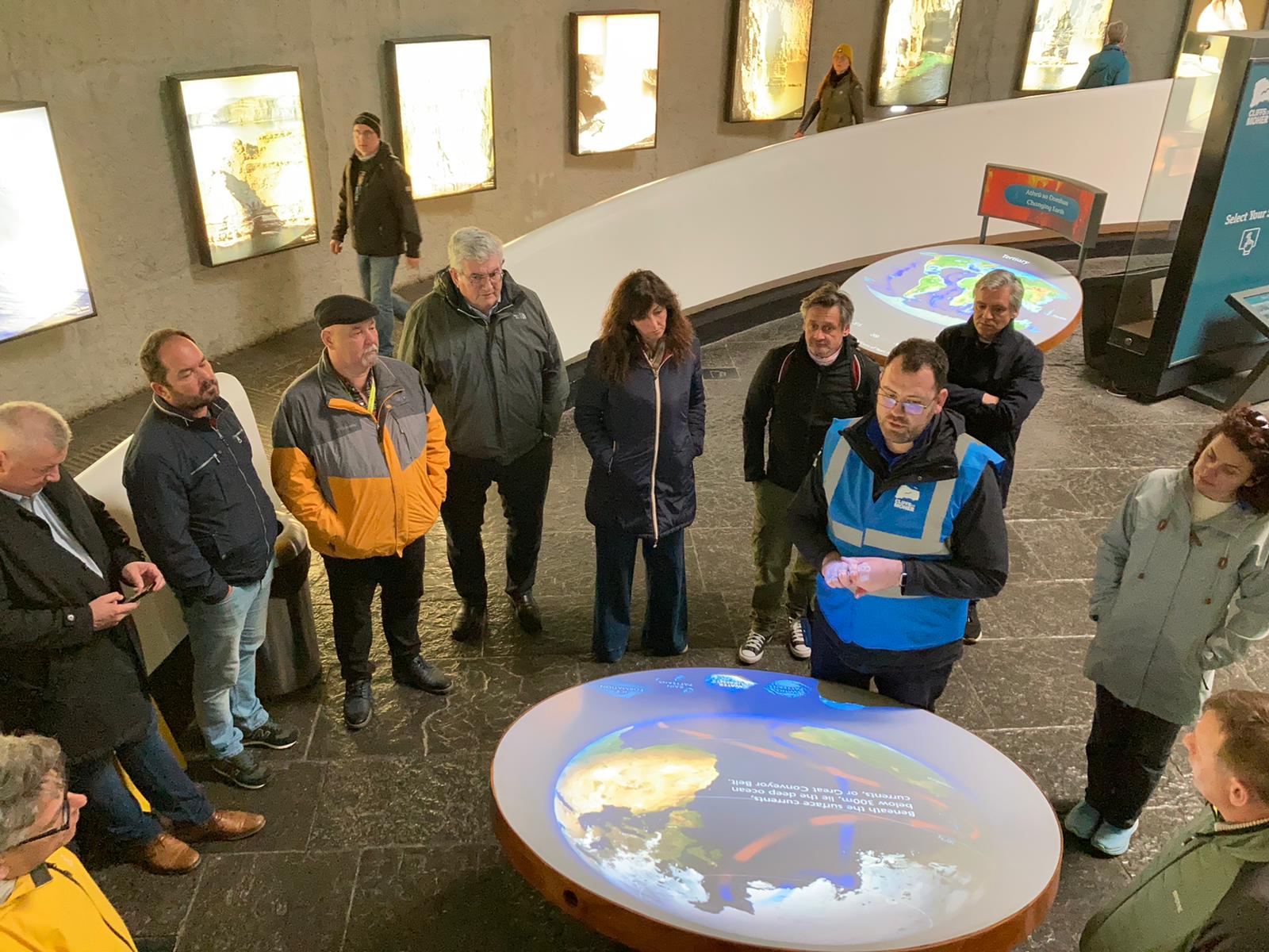 The group during the visit of Cliff of Mohers