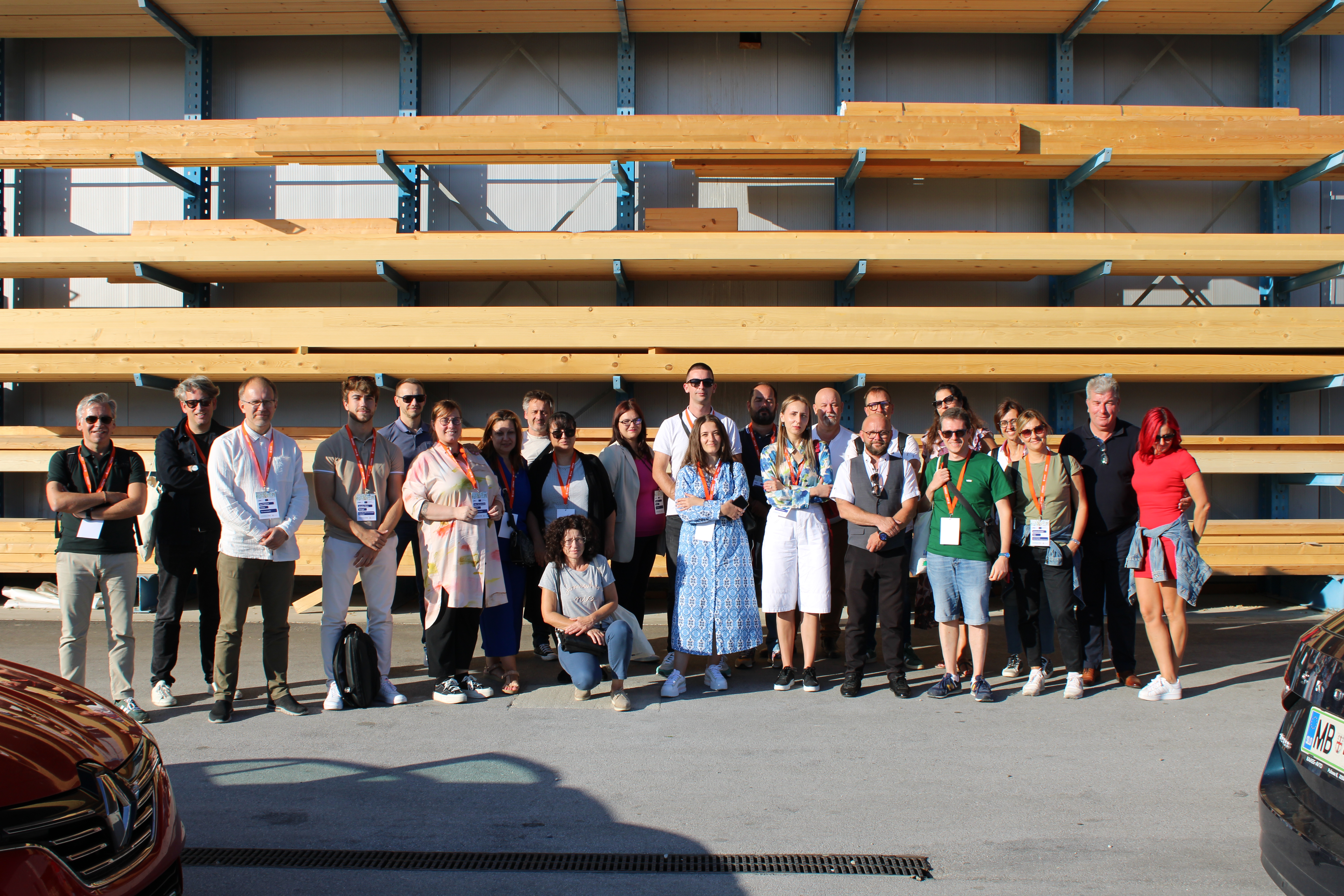 The group visiting the industraial zone of Ormoz