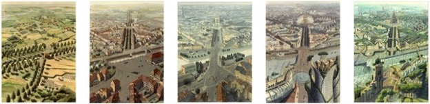 Laeken 1800- 2200, La Cité végétale, Luc Schuiten. Zdroj: Vegetalcity. 