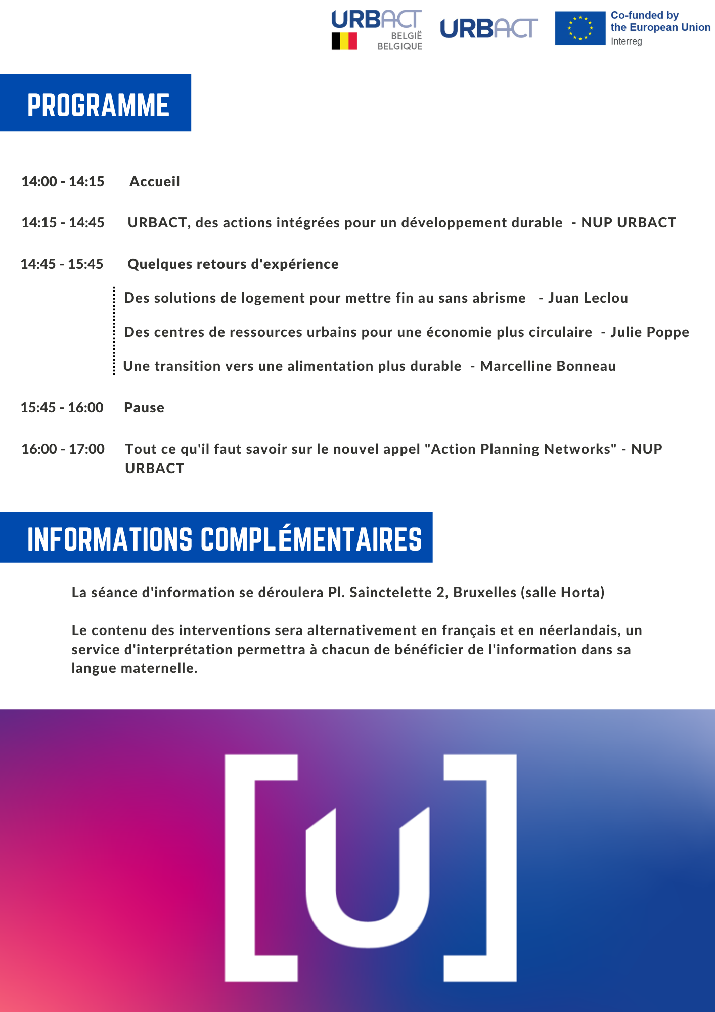 Programme Infoday