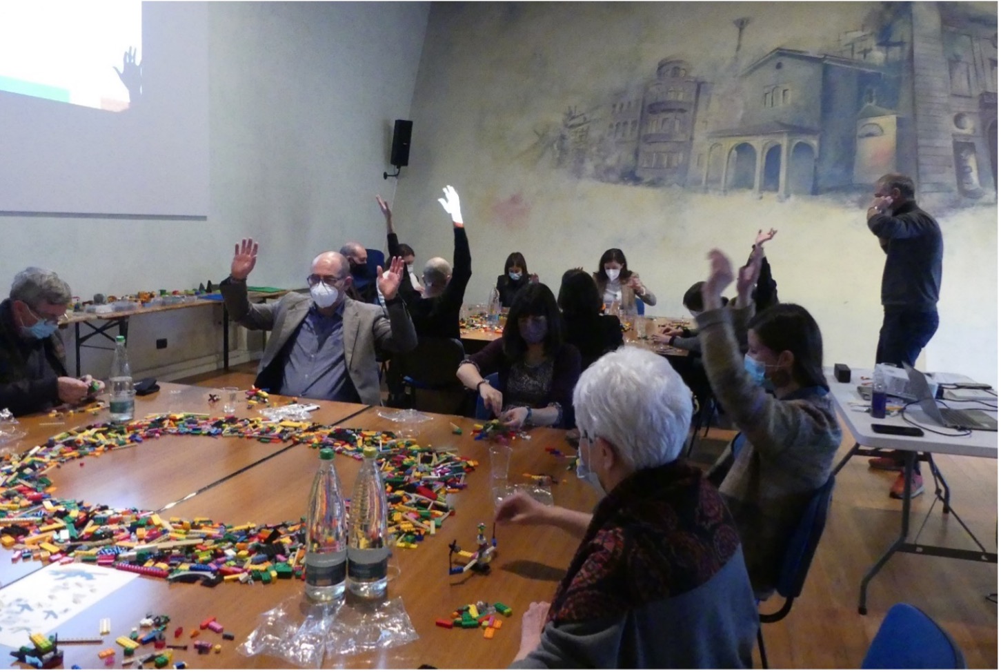 The URBACT Local Group in Cuneo develops the Manifesto using Lego Serioues Play (c)