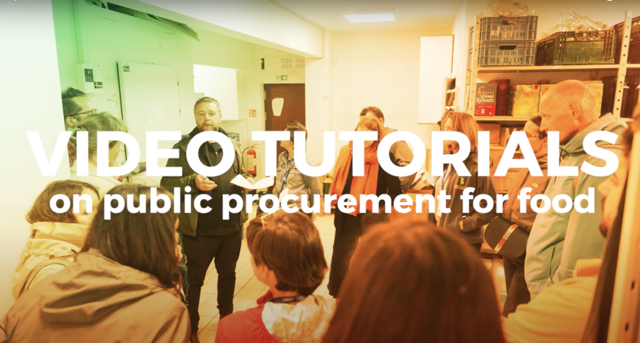 Video tutorials on public procurement for food