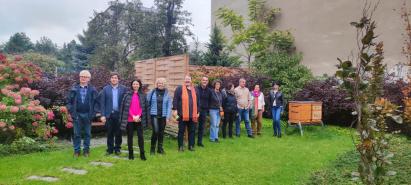 Group photo at TNM in Sosnowiec (Poland) taken by Katowice Special Economic Zone – Sosnowiec and Dąbrowa Subzone archive