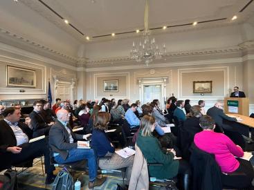 Audience at the URBACT IRELAND InfoDay, the Custom House, Dublin on January 31st, 2023