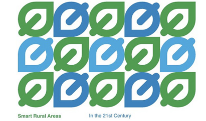 This image features a grid of logos arranged in a 3x5 pattern. The logos alternate between two designs: one in green and the other in blue.